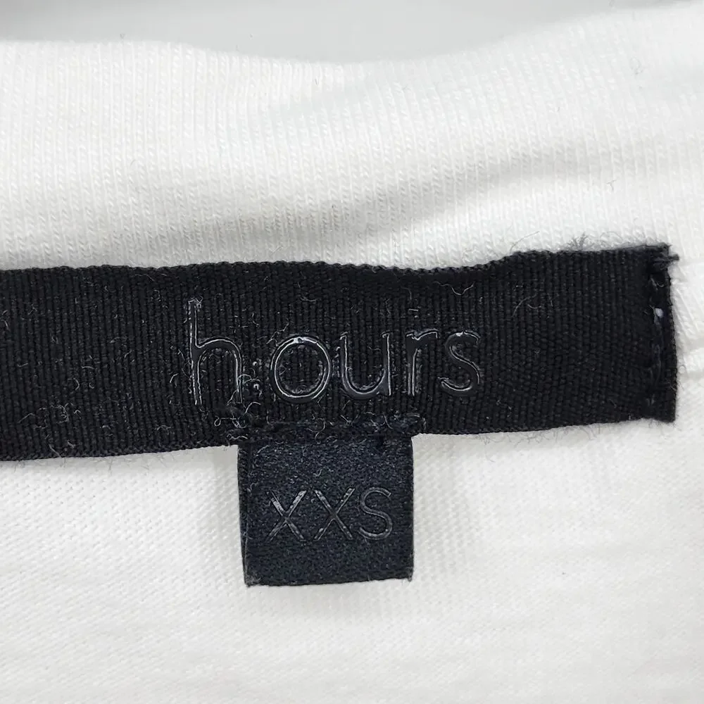 Revolve h:ours White Cotton Ruched Drawstring Side Sleeveless Blouse Size XXS